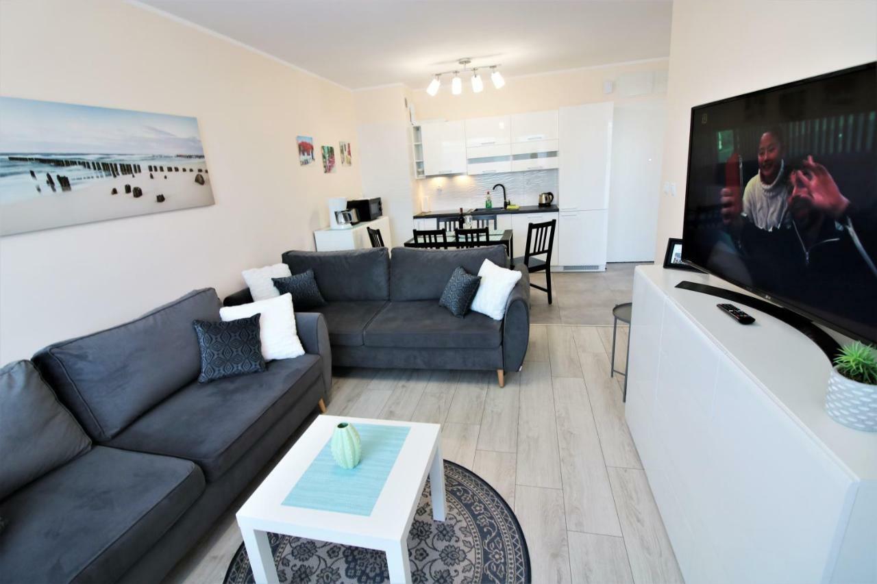 Apartament Superior Pastelowy Przy Plazy Kołobrzeg Kültér fotó